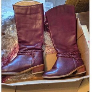 Zodiac Burgundy Heeled Boots